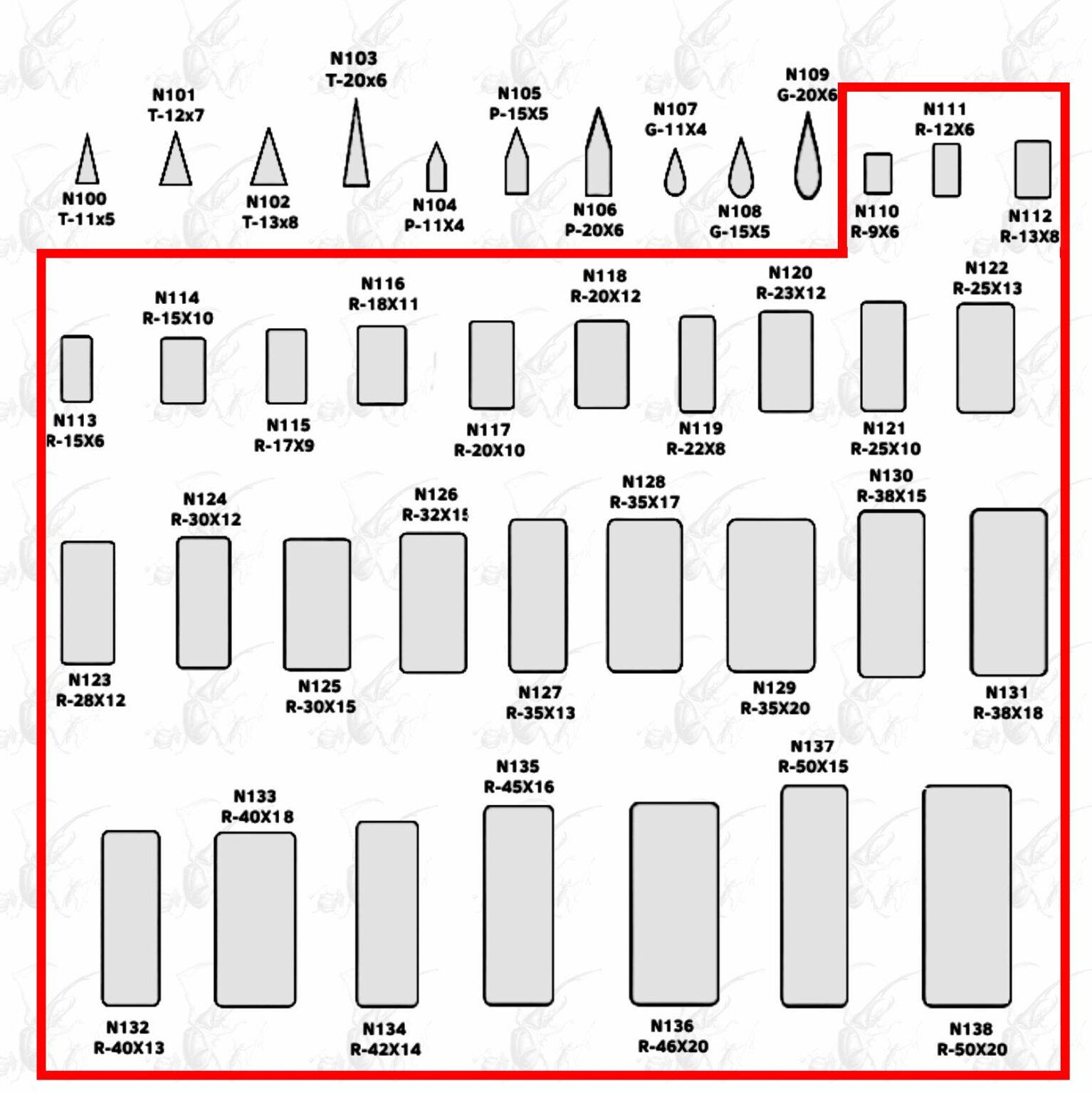 Bases de Montaje de Papel Bristol para Montaje en Lámina. Forma ...